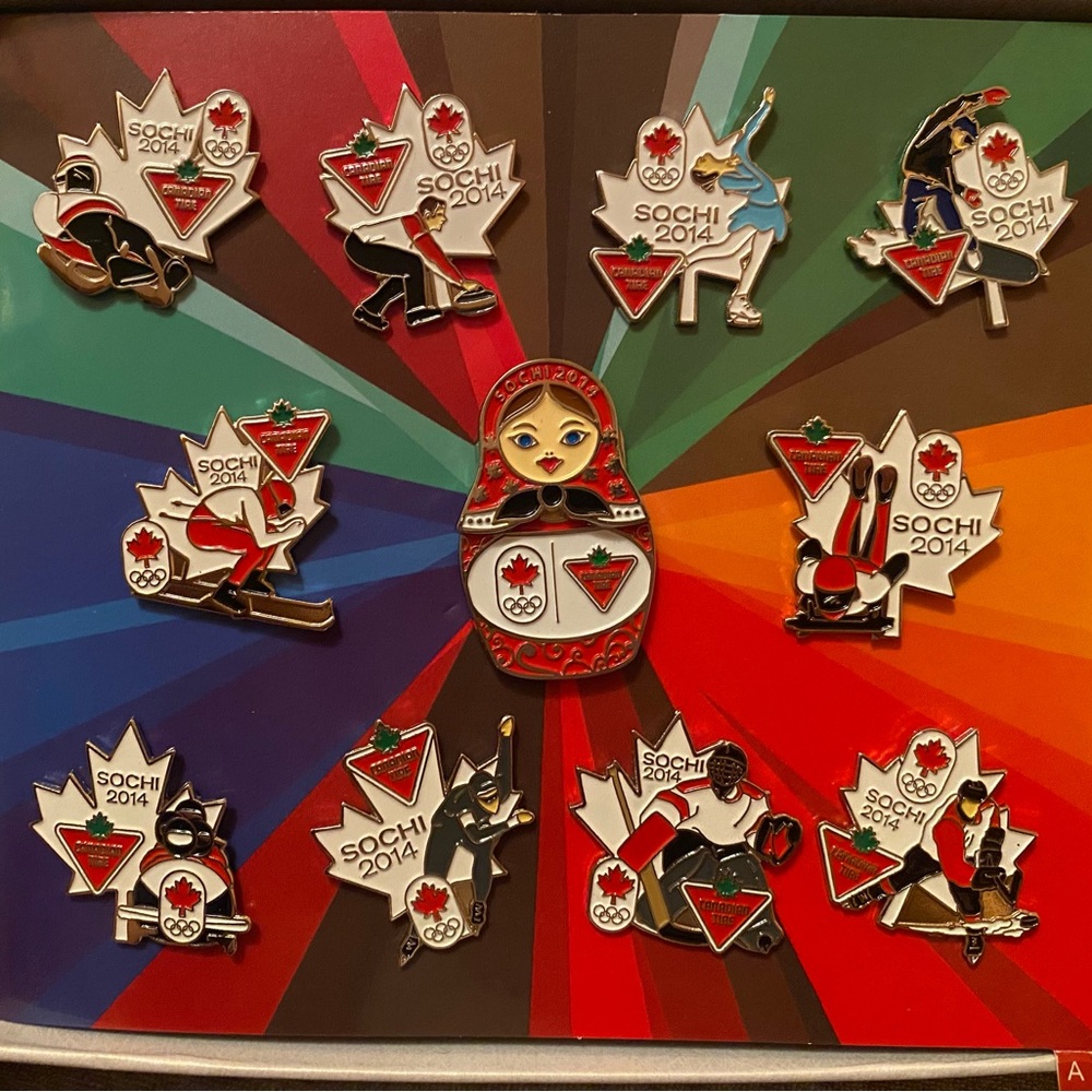 Sochi 2014 Olympics Collectors Pin Set